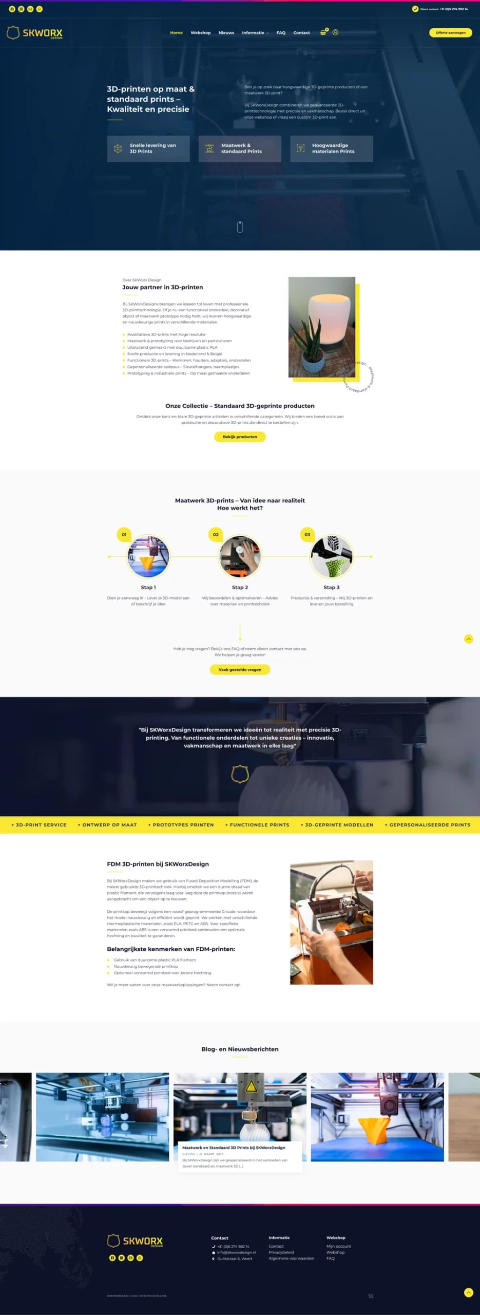 Maatwerk webshop voor SKWorxDesign