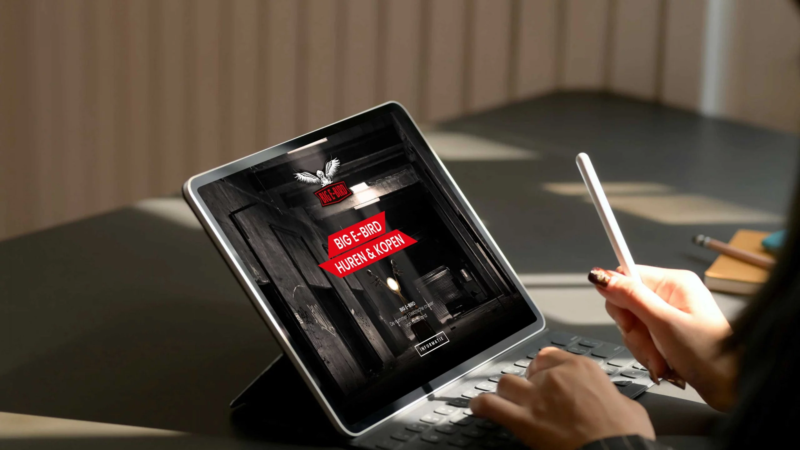 Maatwerk webshop voor Big E-Bird ontwikkeld door Blok56