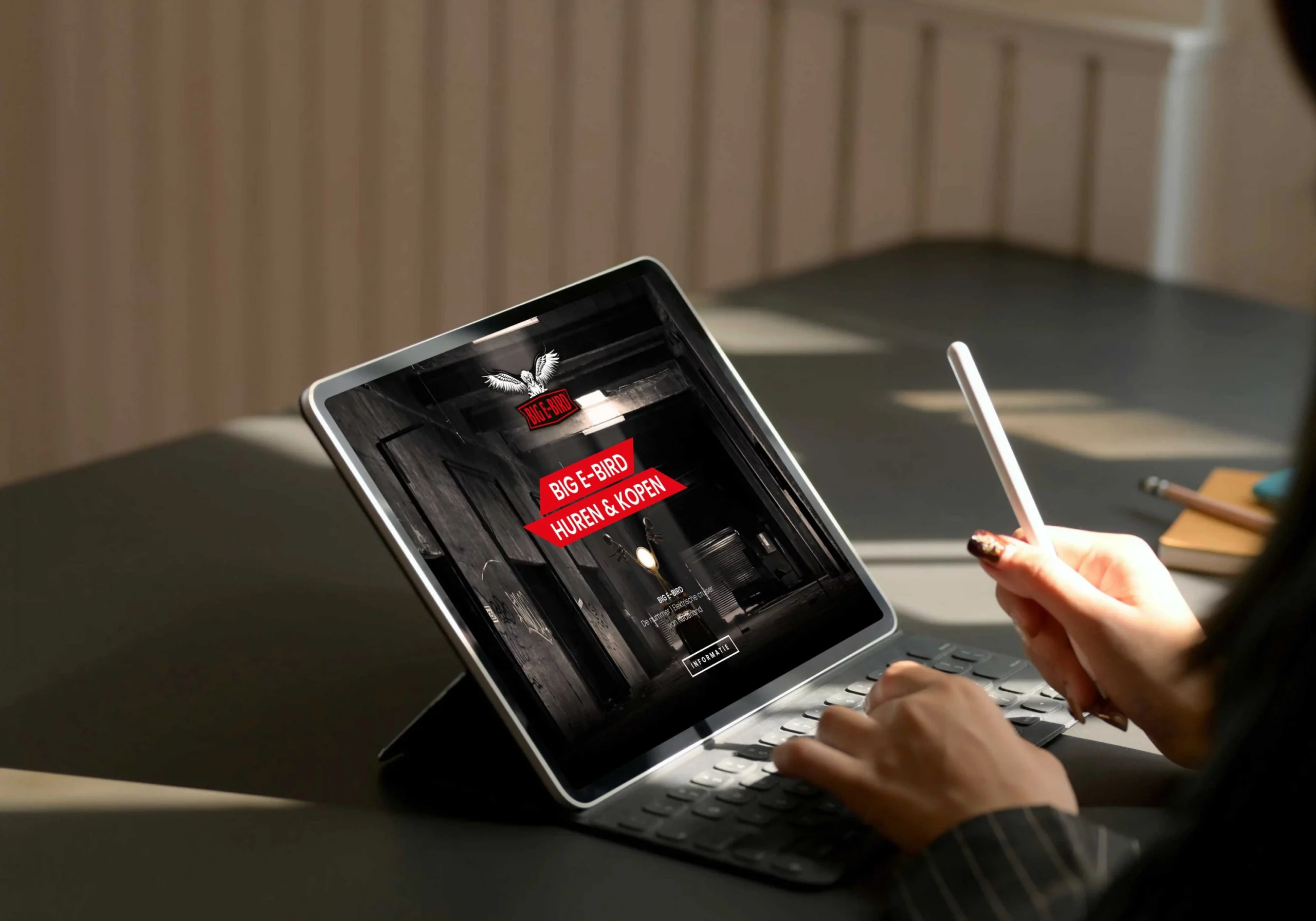 Maatwerk webshop voor Big E-Bird ontwikkeld door Blok56
