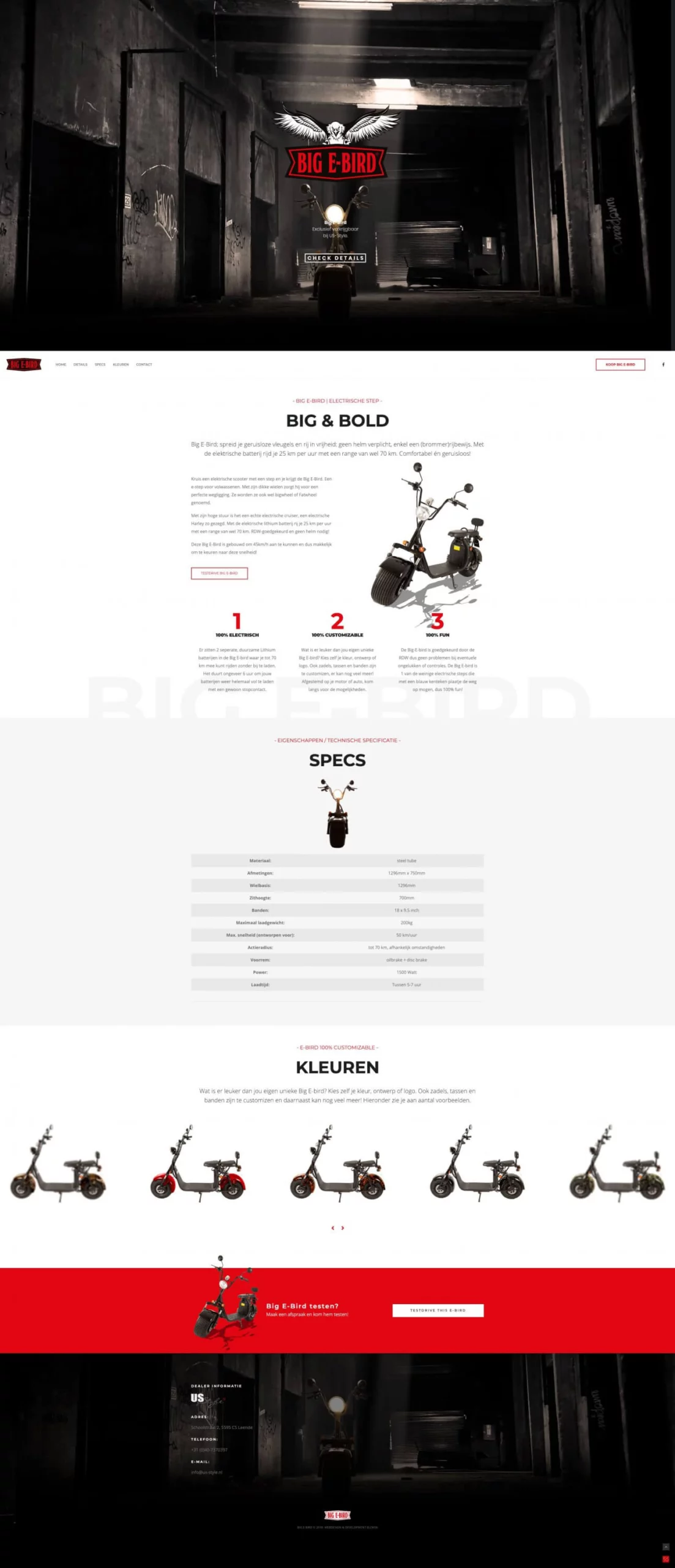 Logo, huisstijl, website en WooCommerce webshop voor Big E-Bird - Blok56