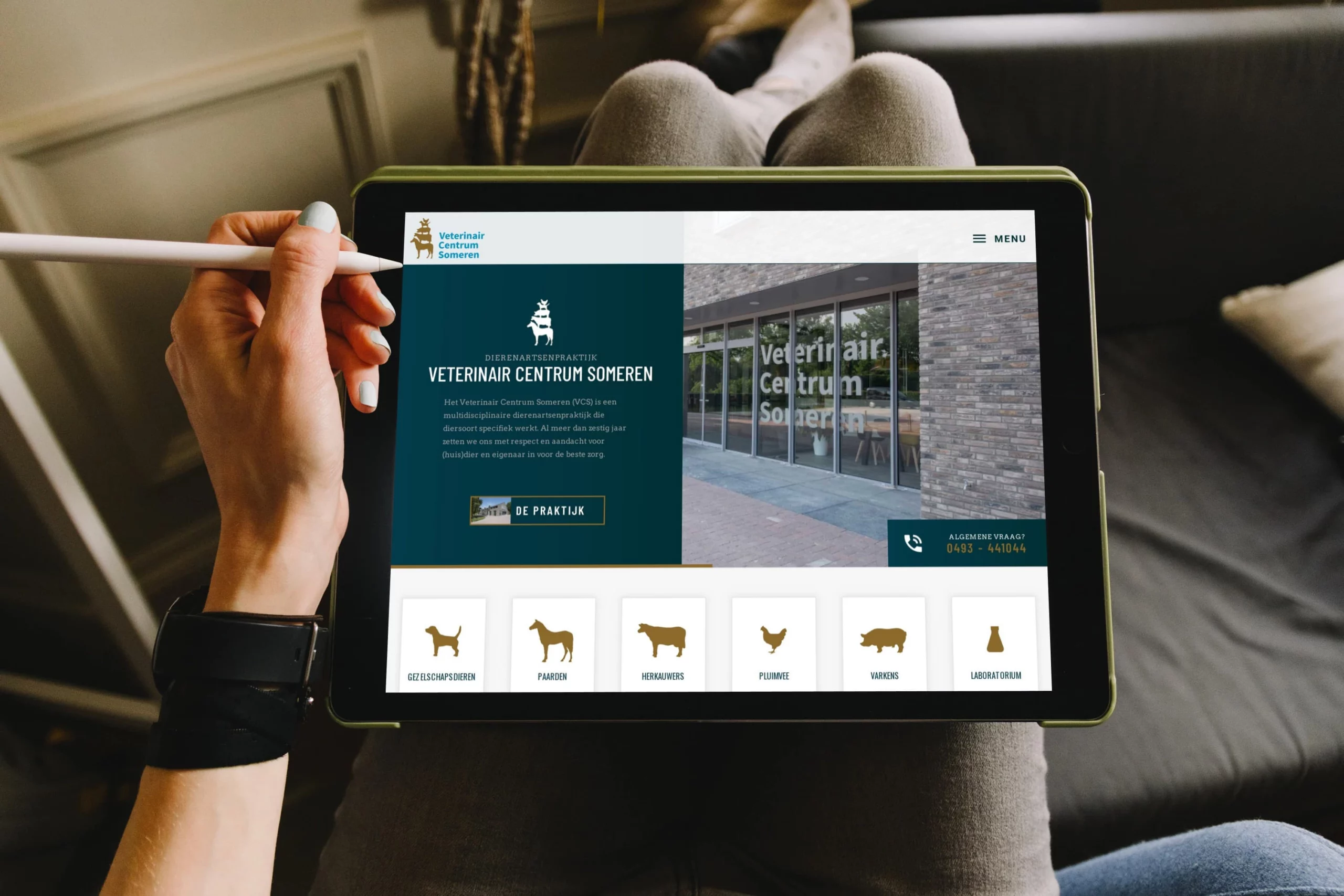 Professionele website voor Dierenartsenpraktijk Someren ontwikkeld door Blok56