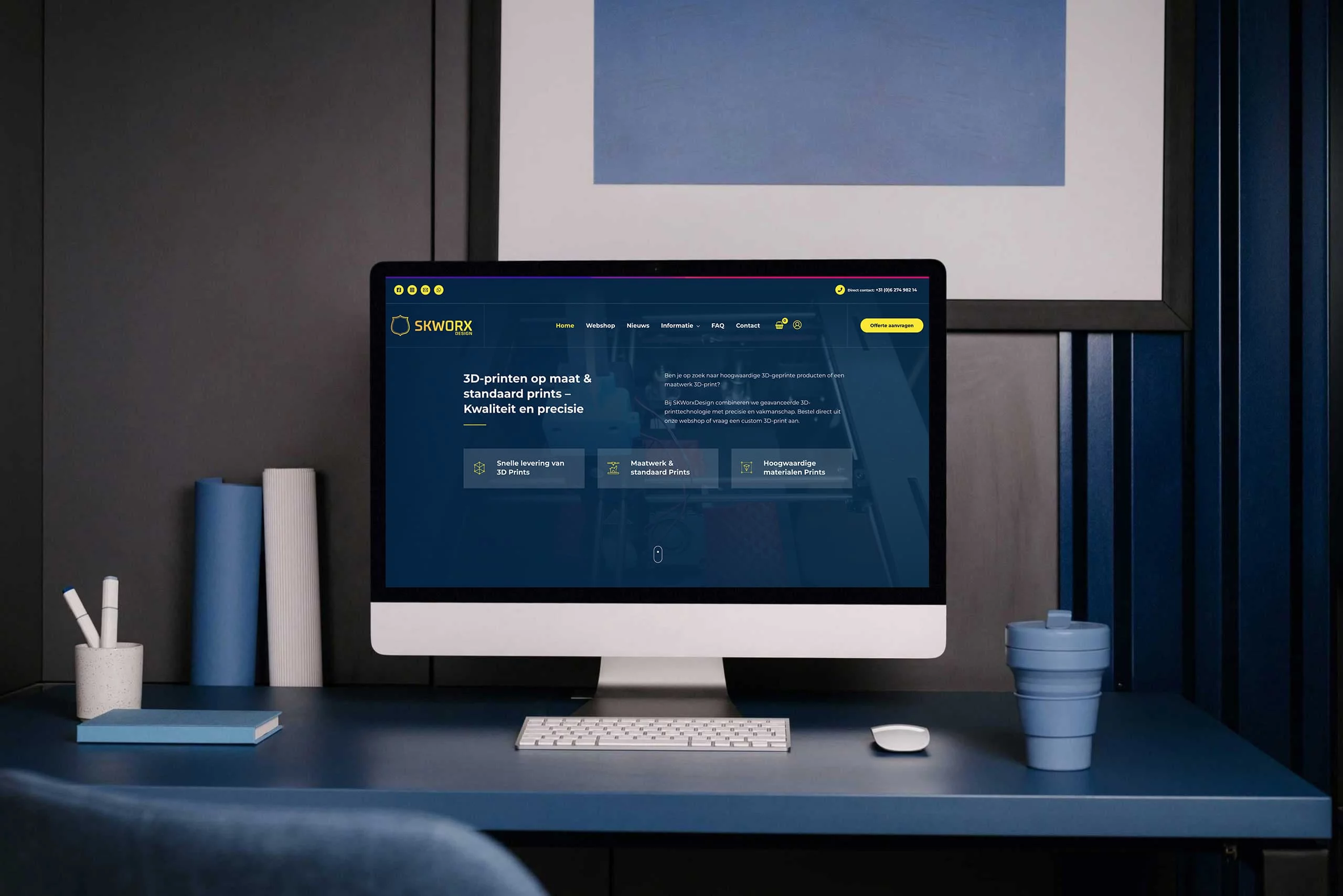 Webshop voor SKWorxDesign ontwikkeld door Blok56