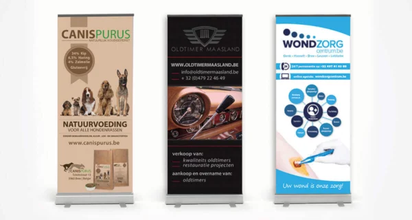 Grafische vormgeving Roll-up banner