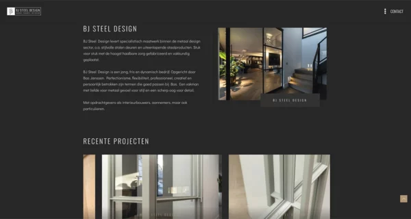 BJ Steel Design Den Bosch - Blok56 - ontwerp van logo, huisstijl en website