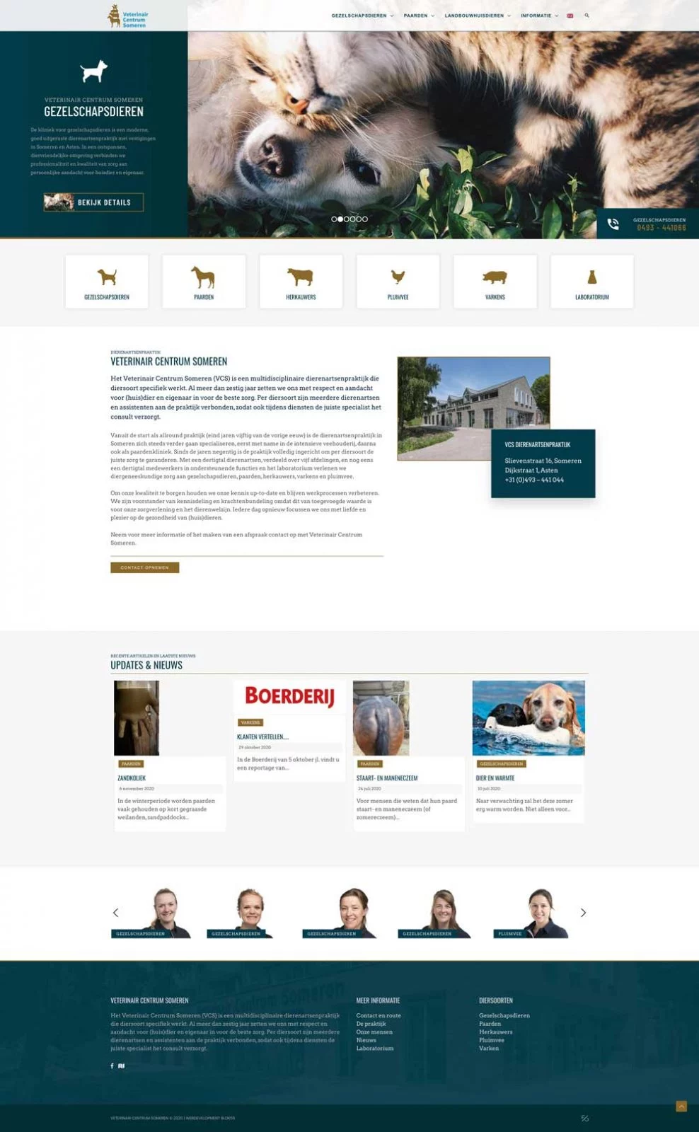 Maatwerk WordPress website voor Dierenartsenpraktijk Someren - Blok56