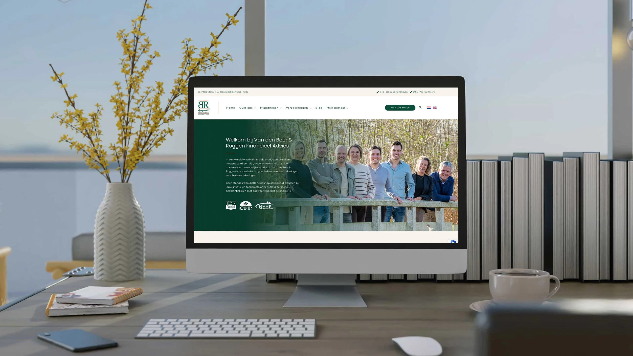 Website voor Van den Boer & Roggen ontwikkeld door Blok56