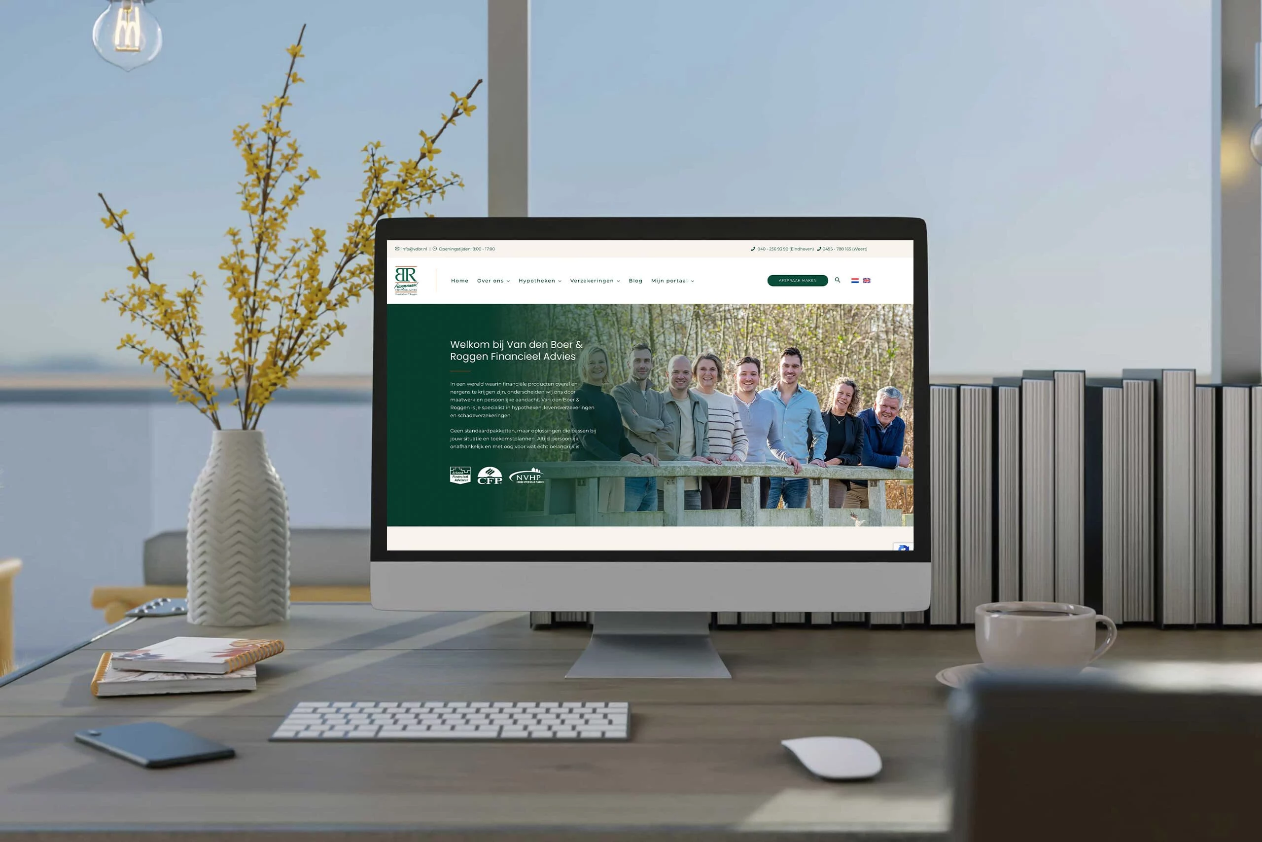 Website voor Van den Boer & Roggen ontwikkeld door Blok56